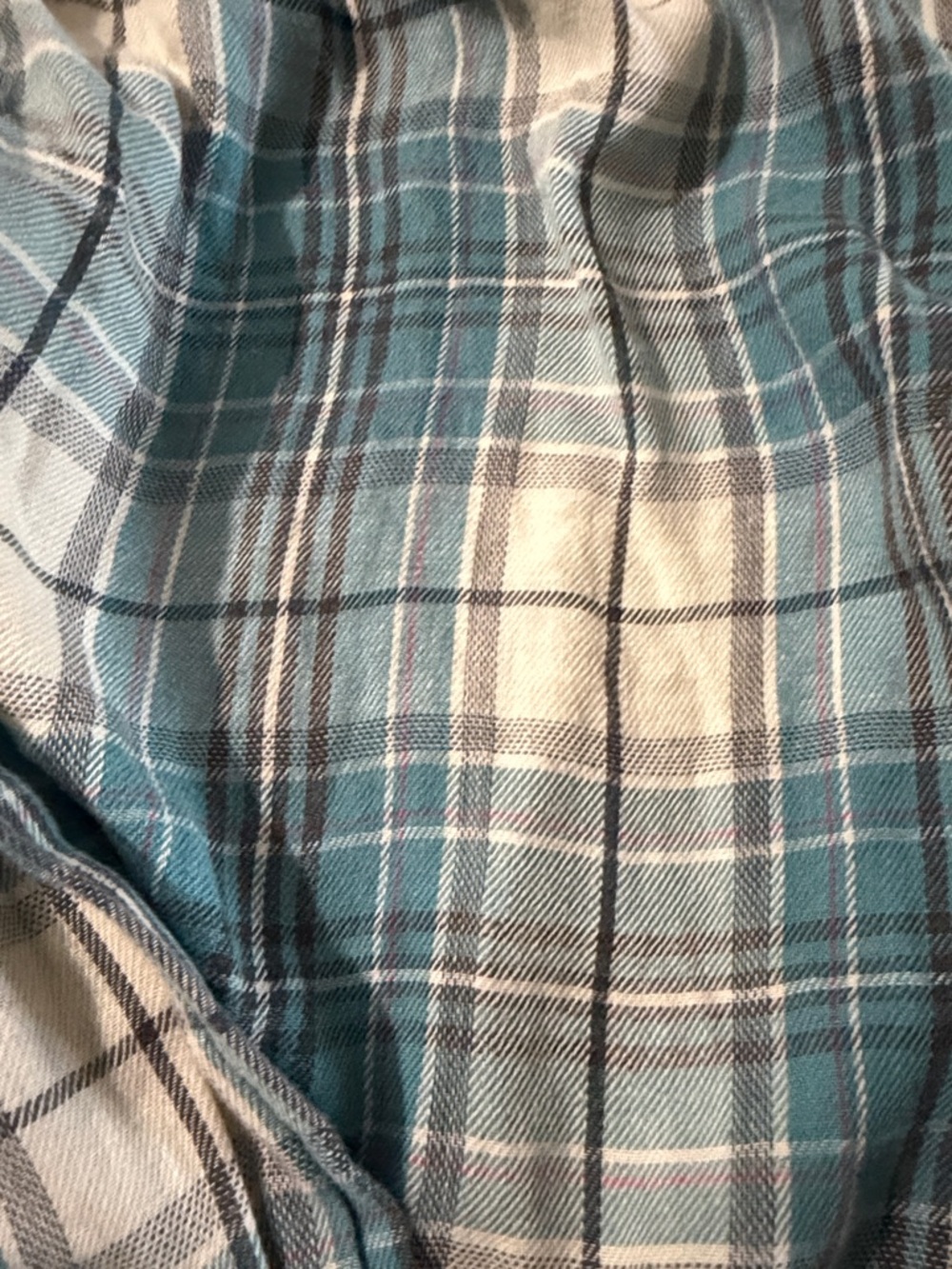 Denim & Supply by Ralph Lauren Women’s Blue Plaid Flannel Button-Up Shirt SZ: XL - Picture 4 of 5